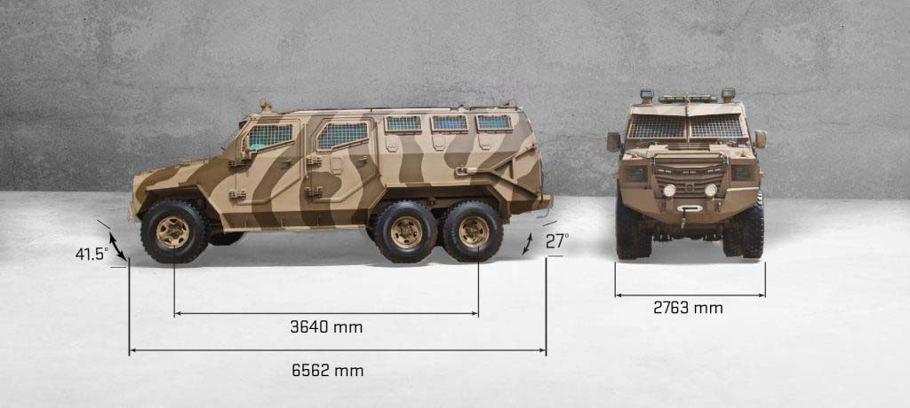 INKAS Titan S 6x6 Tactical Military Vehicles exterior