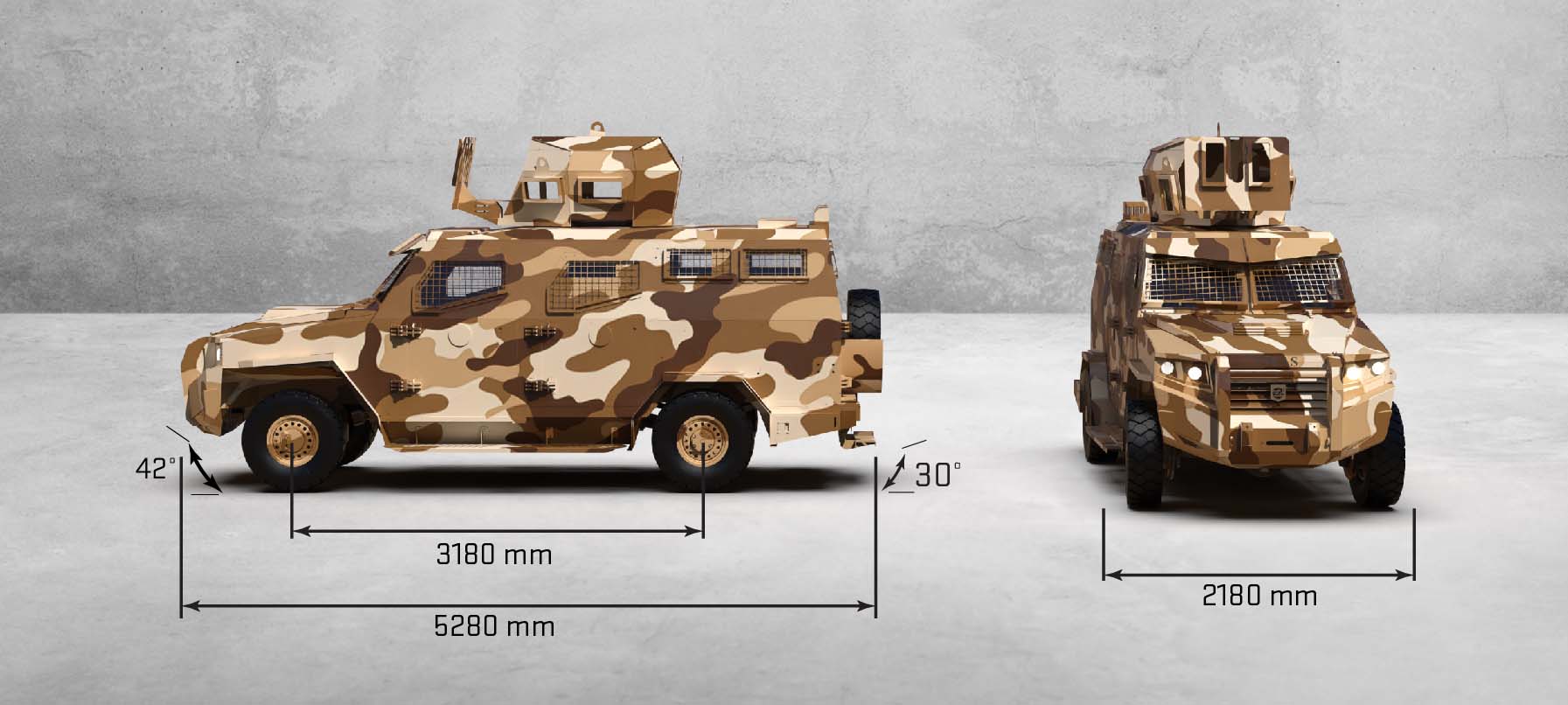 INKAS Titan S Tactical Military Vehicles exterior