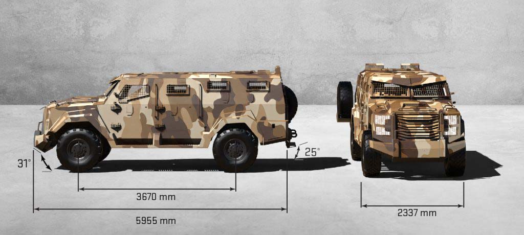 Tactical INKAS Titan FS Military Vehicles exterior