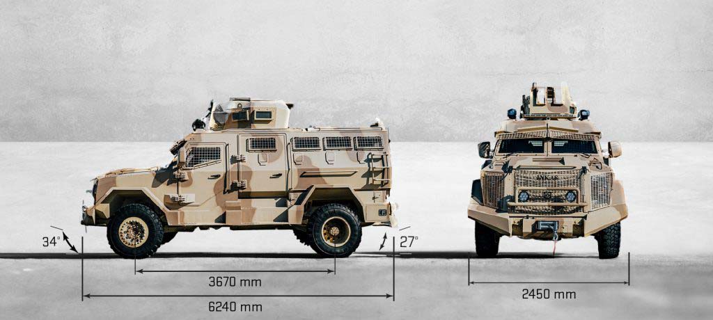 Tactical INKAS Titan V Military Vehicles exterior